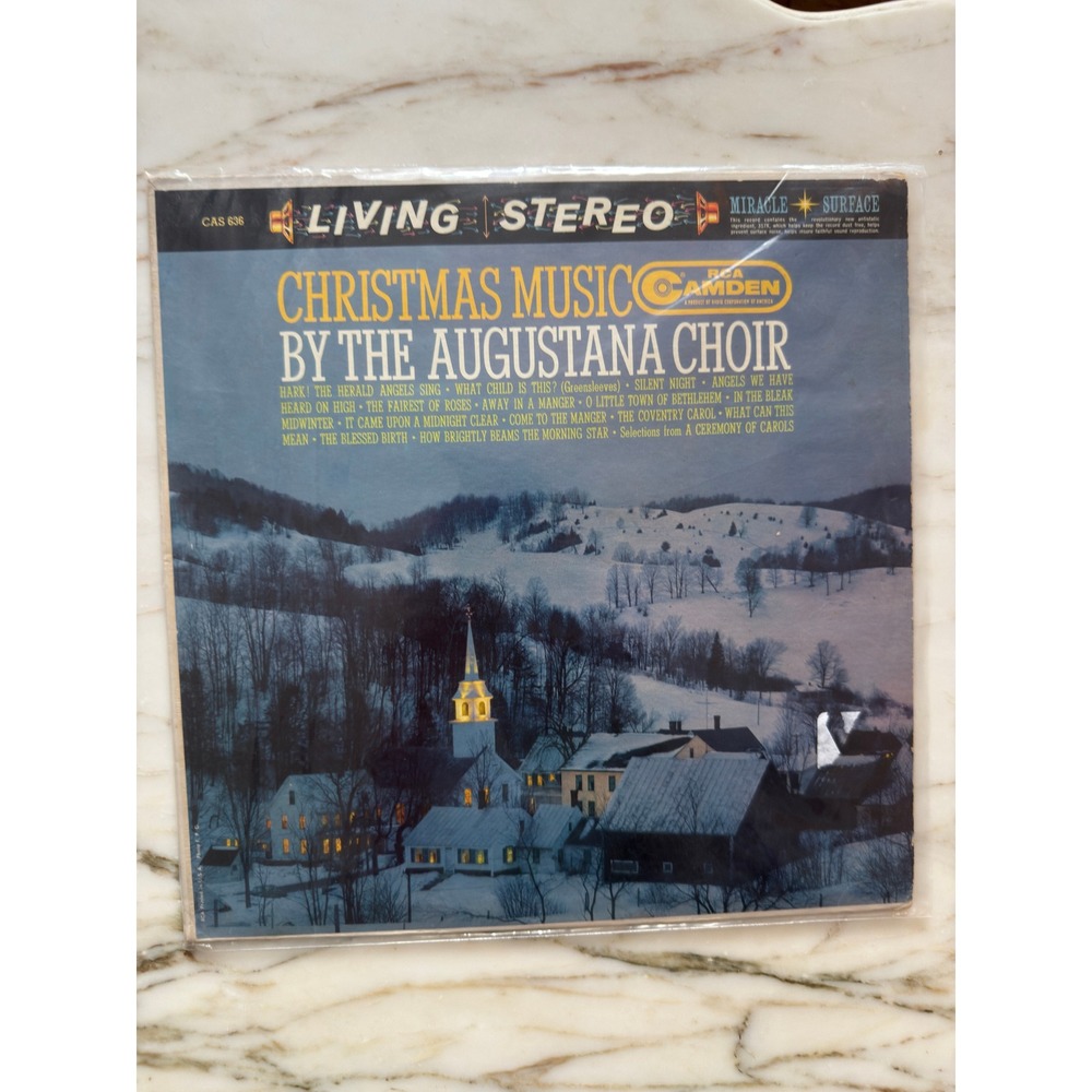 Vintage Augustana Choir Christmas Music Vinyl LP RCA Camden Stereo